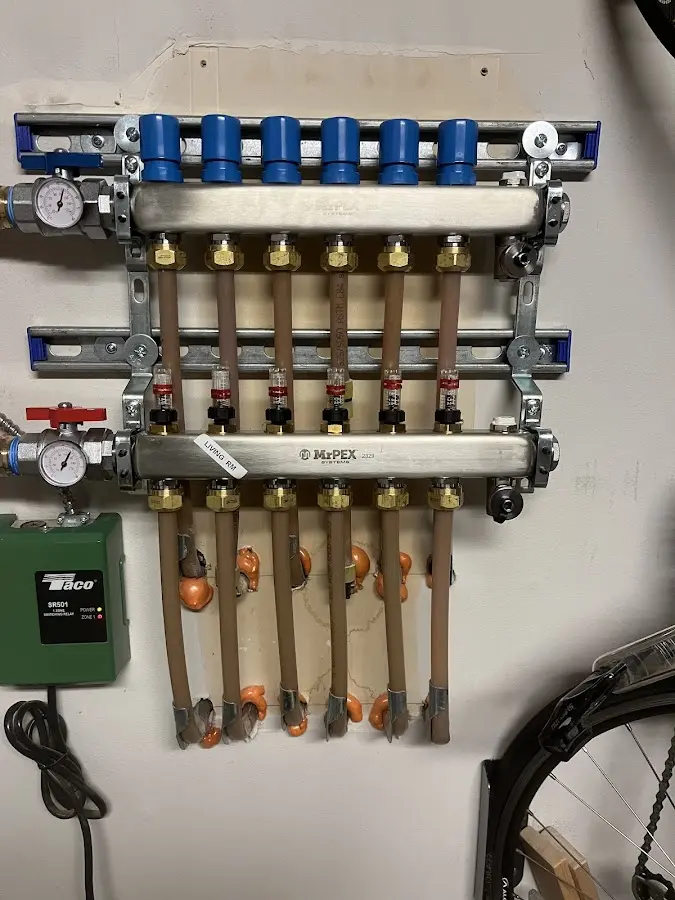 Plumber performing Gas Leak Detection at a residential property in Taylor